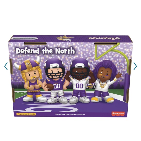 🆕 NWT Mattel Fisher Price Little People NFL Vikings set - Collectors Edition - Picture 2 of 9